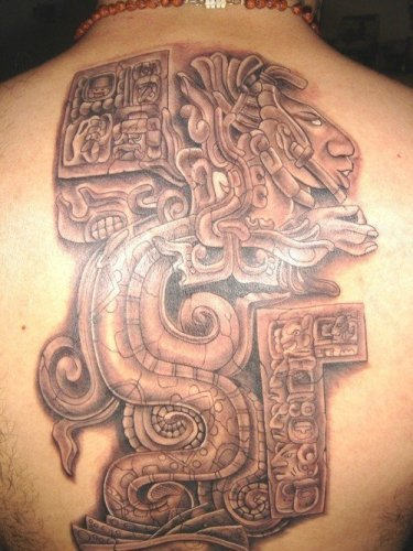 Aztec Tattoo Designs For Back