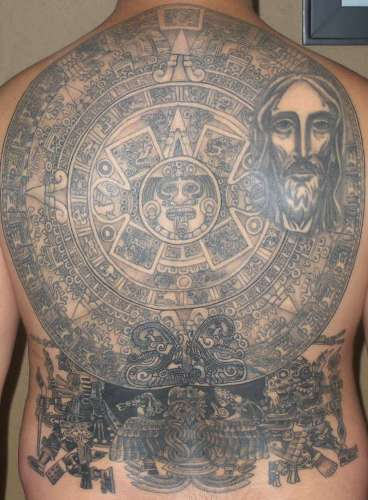 Aztec Tattoo Designs For Back