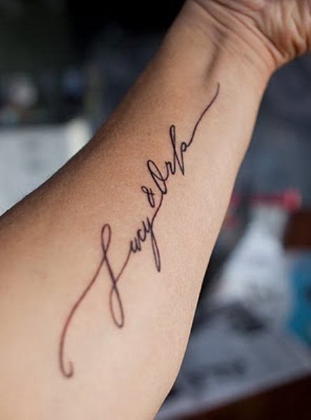 Calligraphy Tattoos on Arm | Tattoo Designs, Tattoo Pictures