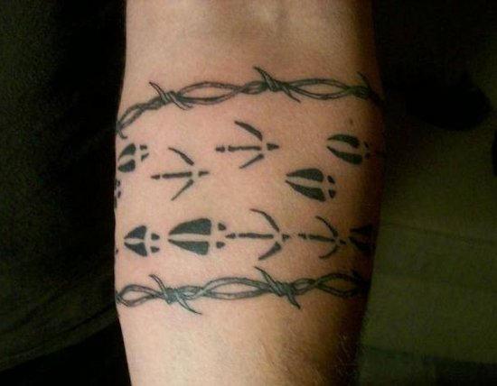 Barbed Wire Tattoo Design