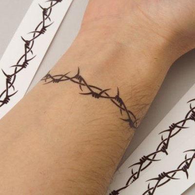 Barbed Wire Tattoo on Wrist