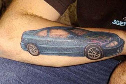 Car-Tattoo-Design-on-Forearm