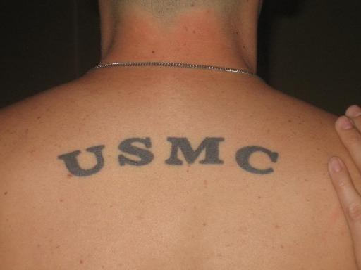 USMC-Marine-Corps-on-back-tattoo design