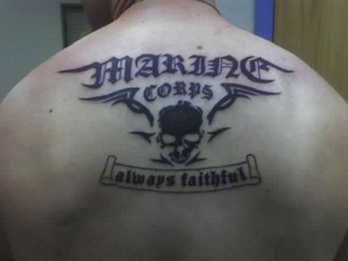 USMC-Marine-Corps-on-back-tattoo design