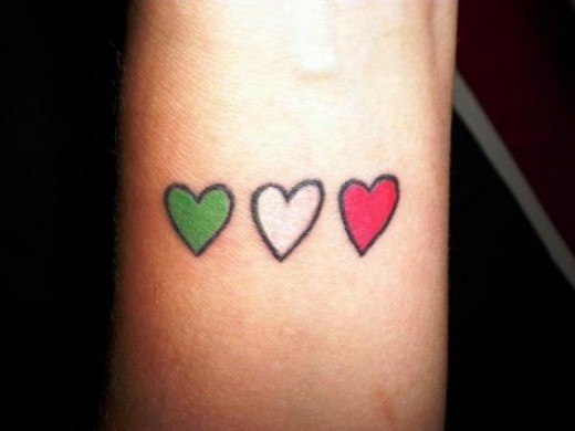 1Three Hearts Tattoo