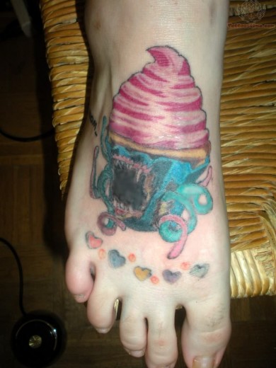 Big Cupcake Tattoo