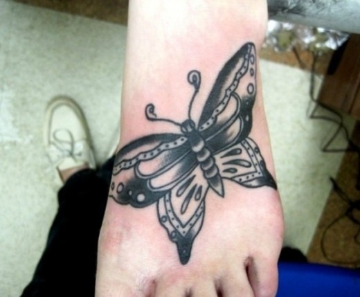 Black Butterfly Tattoo