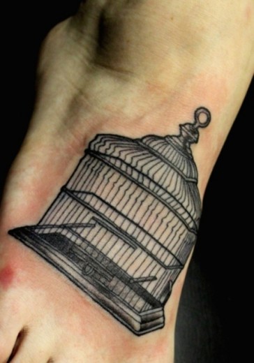 Black Cage Tattoo