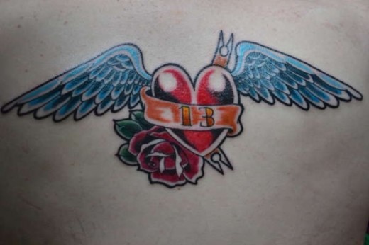 Flying Heart Tattoo