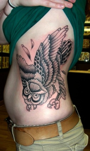 Black Owl Tattoo