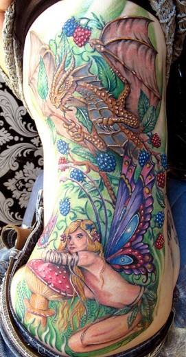 Colorful Fairy Tattoo