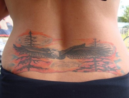 Eagle Tattoo on Waist