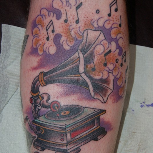 Phonograph Tattoo