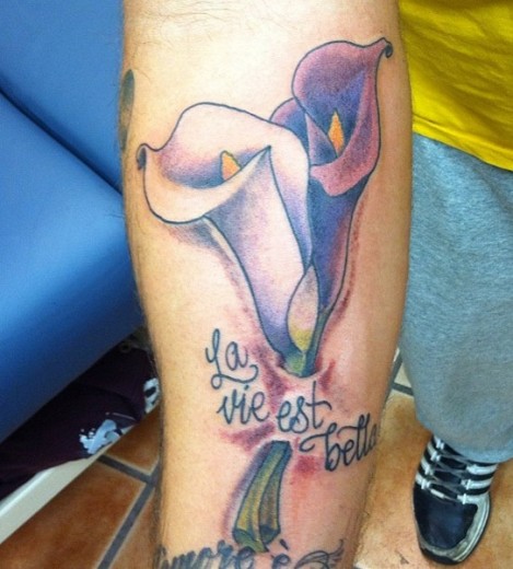 Calla Lilies Tattoo On Arm