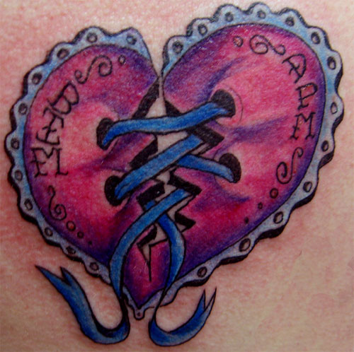 Stiched Heart Tattoo