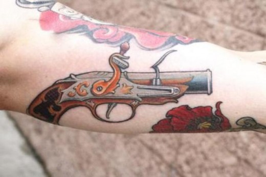 Flintlock Pistol Tattoo