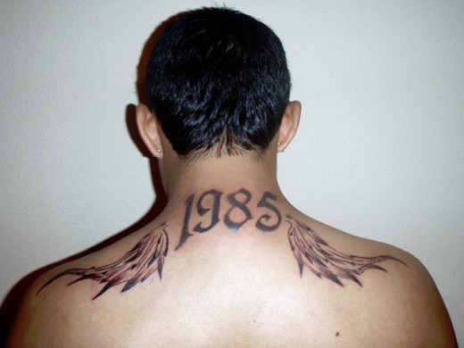 Memorable Wings Tattoo On Back