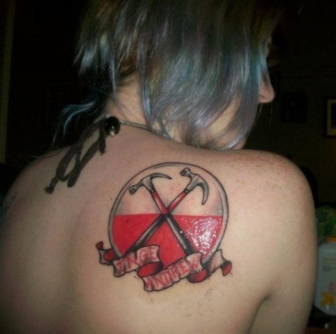 Weapons Tattoo On Back