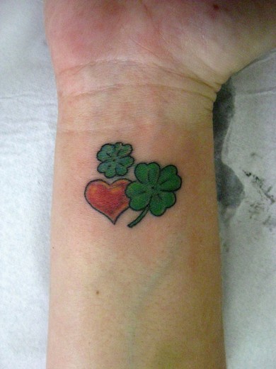 Little Heart Tattoo On Wrist