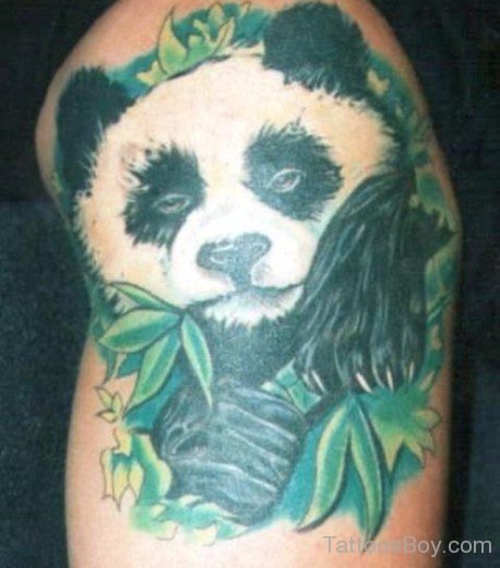 Nice Panda Bear Tattoo