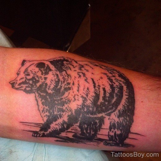 Walking Bear Tattoo