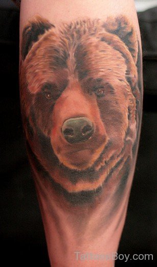 Bear Tattoo On Arm