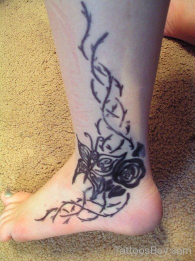 Cute Ankle Tattoo