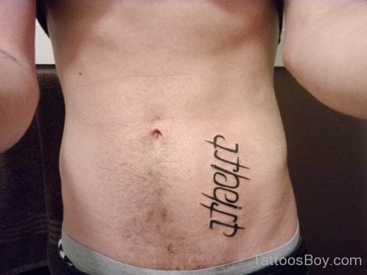 Atheist Tattoo Design  On Hip