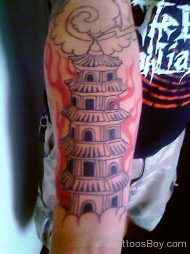 Beautiful Asian Tattoo Design On Arm