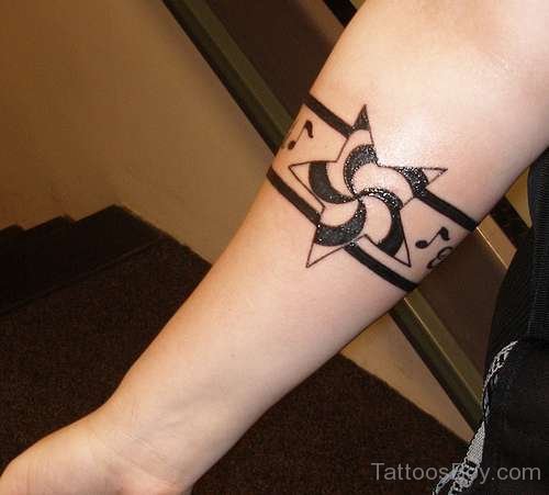 Best Black Star Tattoo On Arms 
