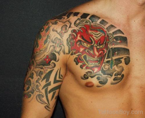 Best Devil Tattoo Design On Chest