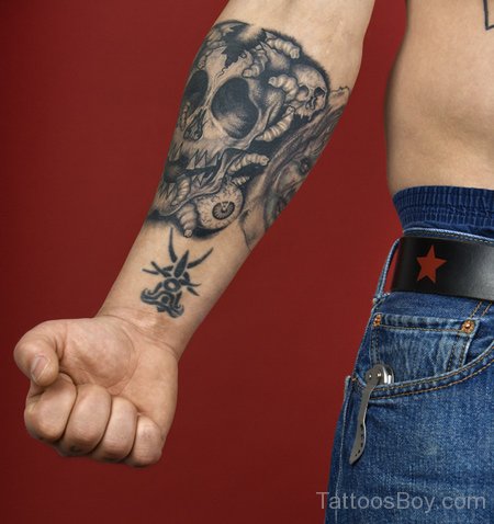 Best Devil Tattoo Design On Arms 