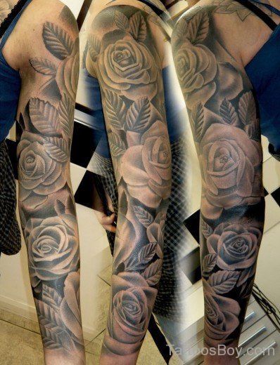 Best Rose Art Tattoo Design On Arms 
