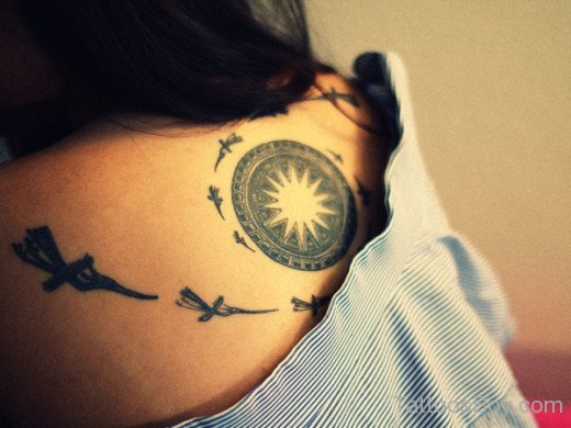 Best Round Tattoo Design Back