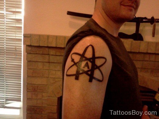 Classic Atheist Tattoo Design