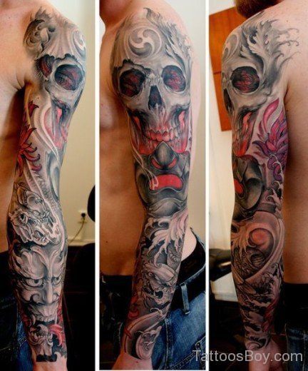 Devil Demon Tattoo Design On Shoulder