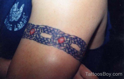 Fantastic Tattoo Design On Armband 
