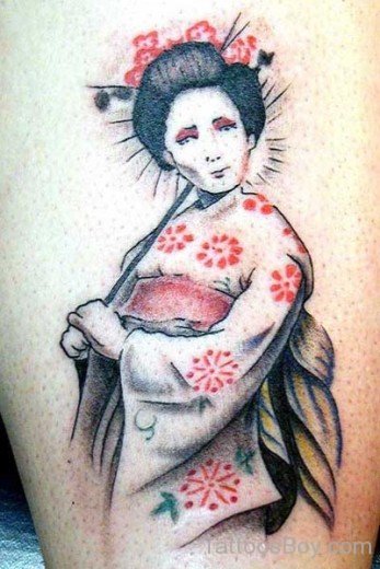 Fine Asian Girl Tattoo 