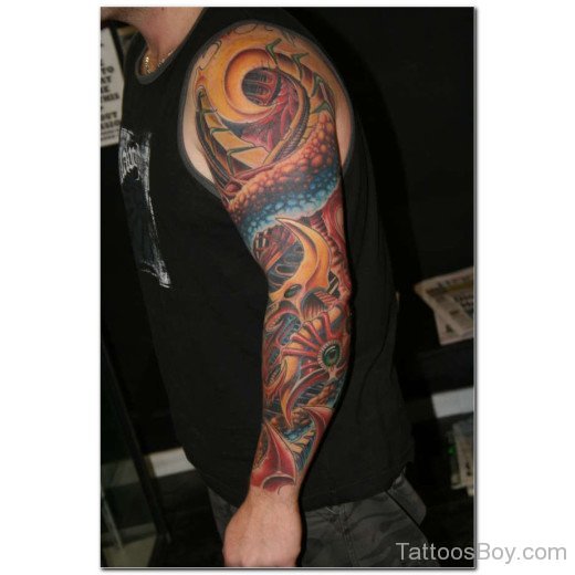 Full Arm Tattoo Design
