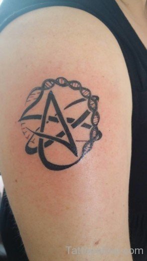 Funky Atheist Tattoo Design