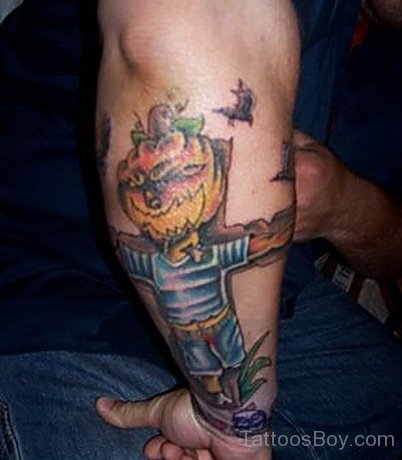 Funny Cartoon Tattoo On Arms