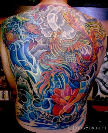 Powerful Dragon Tattoo on Back