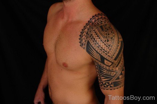 Stylish African Shoulder Tattoo