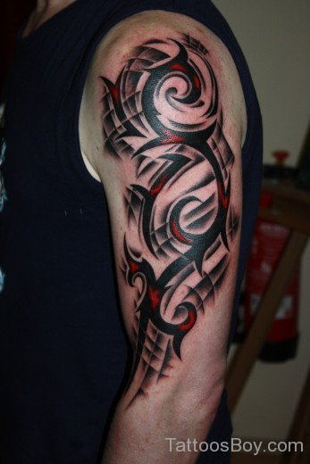 Gorgeous Tribal Arm Tattoo Design