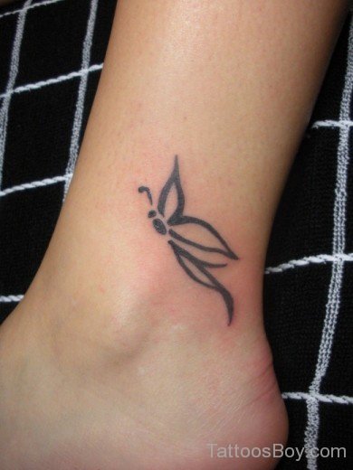 Gorgeous Butterfly Ankle Tattoo