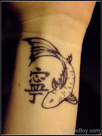 Amazing Fish Tattoo Wrist