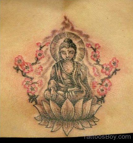 Awesome Buddhist Tattoo Design