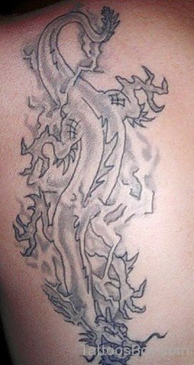 Awesome Dragon Tattoo On Back Body