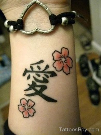 Beautiful Flower Tattoo On Wrist