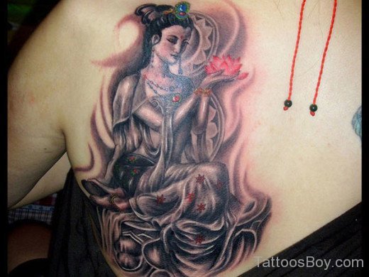 Beautiful Religious Tattoo On Chest
